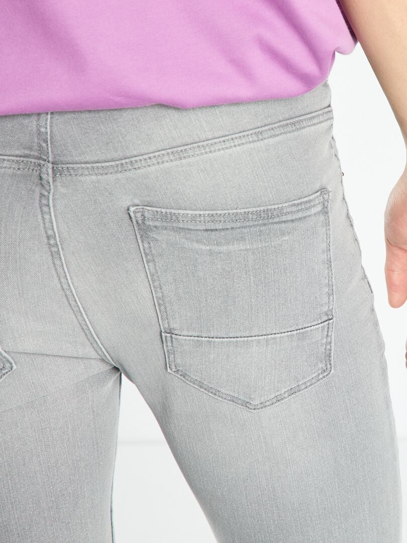 Jean skinny à 5 poches gris - Kiabi