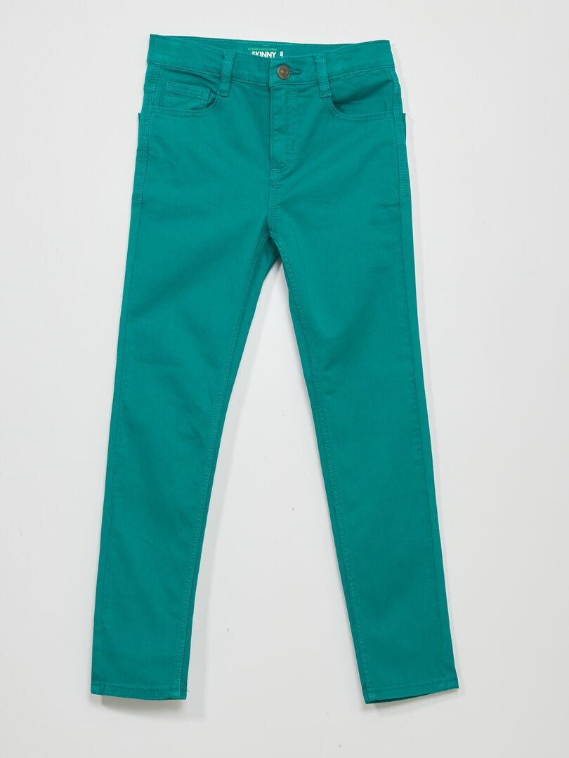 Jean skinny à 5 poches Vert - Kiabi