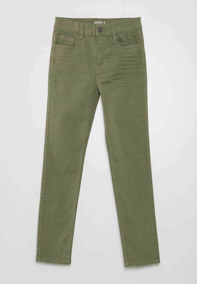 Jean skinny à 5 poches Vert - Kiabi
