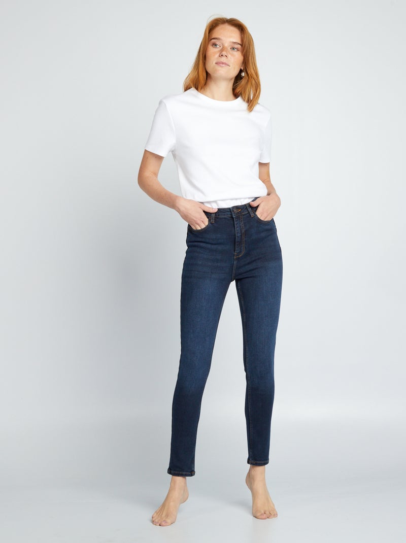 Jean skinny à taille haute - L28 Brut - Kiabi