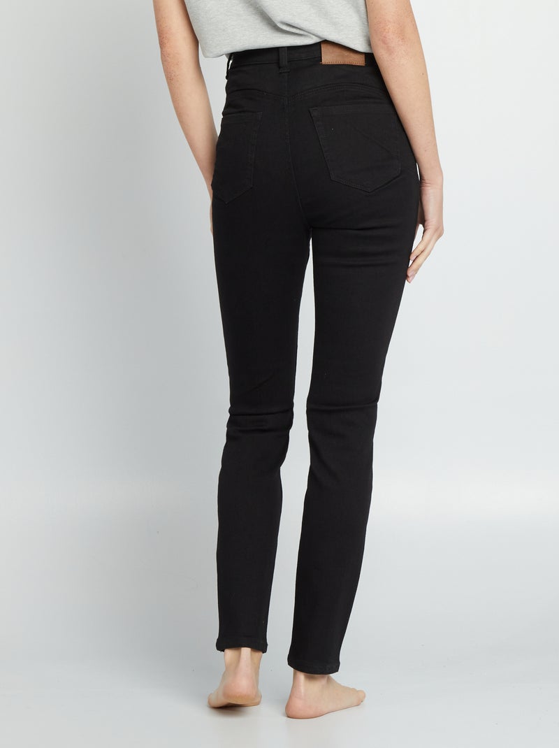 Jean skinny à taille haute - L28 Noir - Kiabi