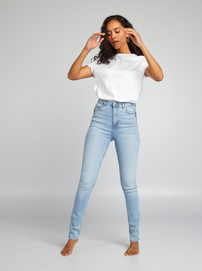 Jean skinny à taille haute - L28 Triple stone - Kiabi