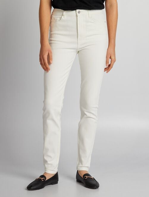 Jean Skinny Blanc Femme NEXT Taille 14 Regular - Occasion Très Bon État