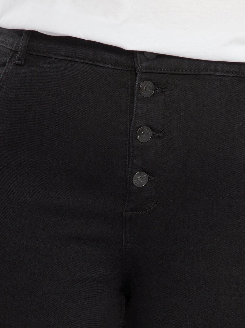 Jean skinny à taille haute - L32 Noir - Kiabi