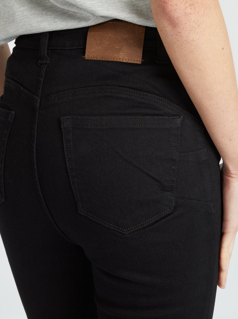 Jean skinny à taille haute - L32 Noir - Kiabi