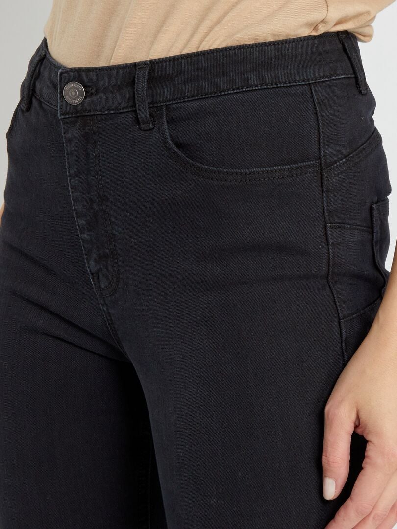 Jean skinny à taille très haute - L32 Noir - Kiabi