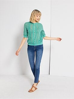 Jean skinny avec ceinture à boucle - Kiabi