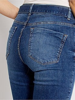 Jean skinny avec ceinture à boucle - Kiabi