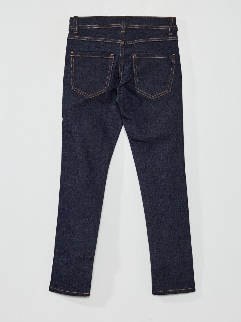 Jean skinny avec taille ajustable bleu foncé - Kiabi