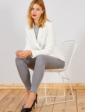 Jean skinny braguette boutonnée - Kiabi