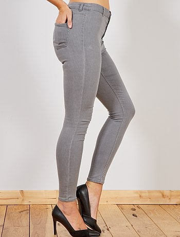 Jean skinny braguette boutonnée - Kiabi