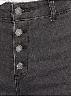 Jean skinny braguette boutonnée - Kiabi