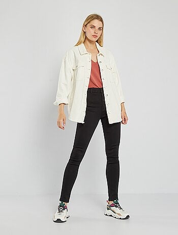 Jean skinny braguette boutonnée - Kiabi