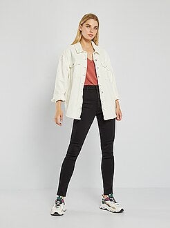 Jean skinny braguette boutonnée - Kiabi