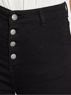 Jean skinny braguette boutonnée - Kiabi