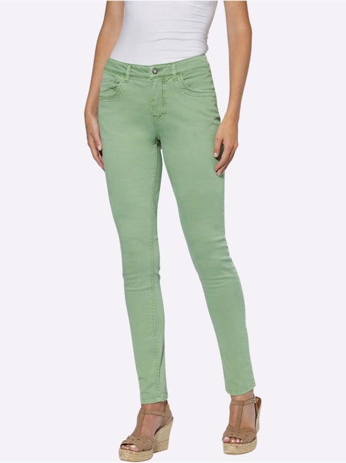 Jean Skinny Coupe 5 Poches Décontractée - Taille Standard - Helline - Kiabi Jean Skinny Coupe 5 Poches Décontractée - Taille Standard - Helline - Kiabi