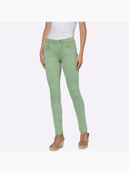 Jean Skinny Coupe 5 Poches Décontractée - Taille Standard - Helline - Kiabi Jean Skinny Coupe 5 Poches Décontractée - Taille Standard - Helline - Kiabi