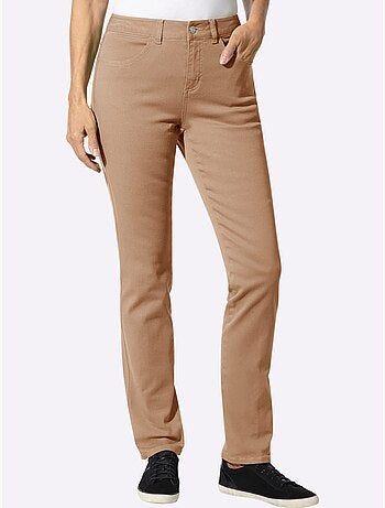 Jean skinny coupe parfaite avec empiècement au dos - taille courte - moda vilona