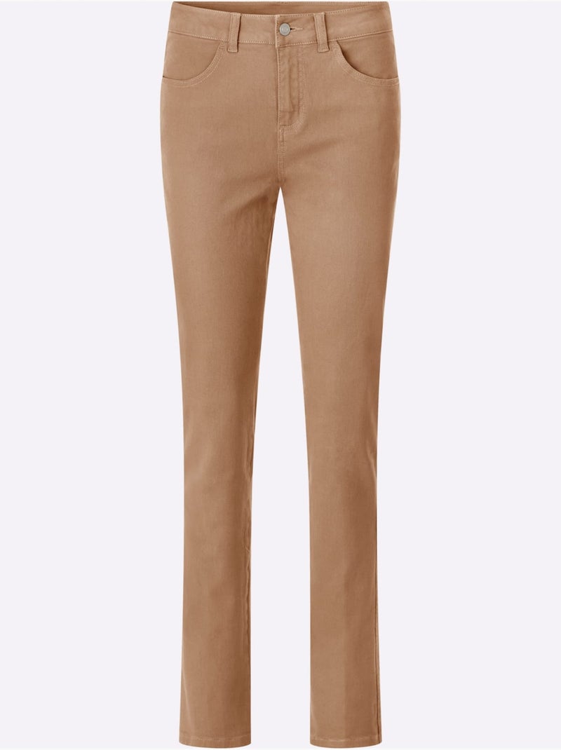 Jean skinny coupe parfaite avec empiècement au dos - taille courte - moda vilona Doré - Kiabi