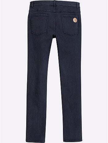 Jean skinny coupe parfaite avec empiècement au dos - taille standard - moda vilona