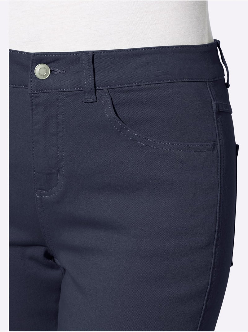 Jean skinny coupe parfaite avec empiècement au dos - taille standard - moda vilona Bleu marine - Kiabi
