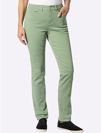 Jean skinny coupe parfaite avec empiècement au dos - taille standard - moda vilona
