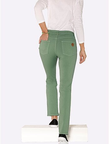 Jean skinny coupe parfaite avec empiècement au dos - taille standard - moda vilona