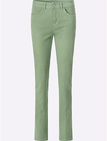 Jean skinny coupe parfaite avec empiècement au dos - taille standard - moda vilona