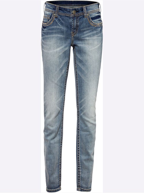 Jean Skinny Coupe Skinny - Taille Courte - Helline - Kiabi Jean Skinny Coupe Skinny - Taille Courte - Helline - Kiabi