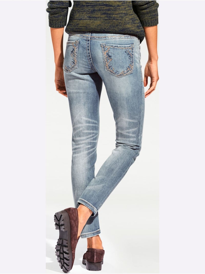 Jean Skinny Coupe Skinny - Taille Standard - helline Bleu - Kiabi