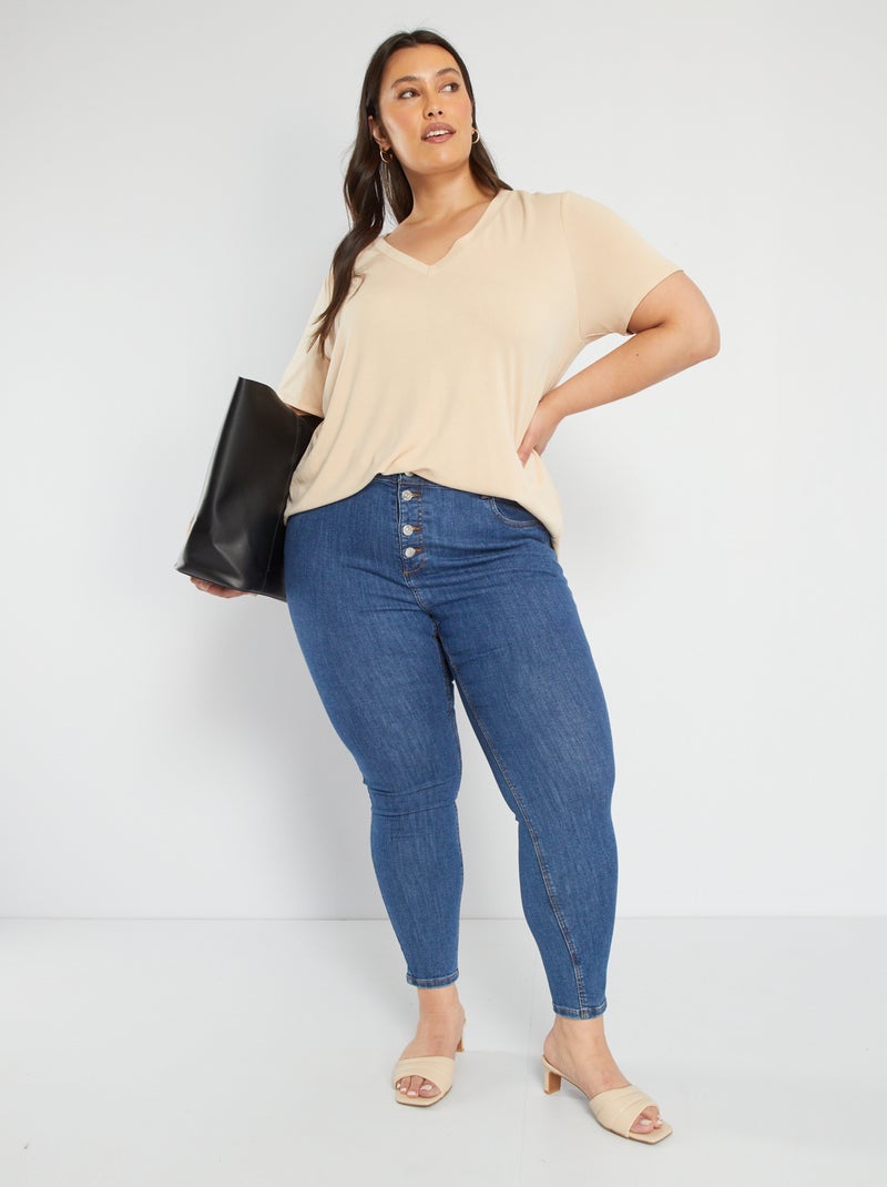 Jean skinny / coupe très ajustée  - L28 Bleu - Kiabi