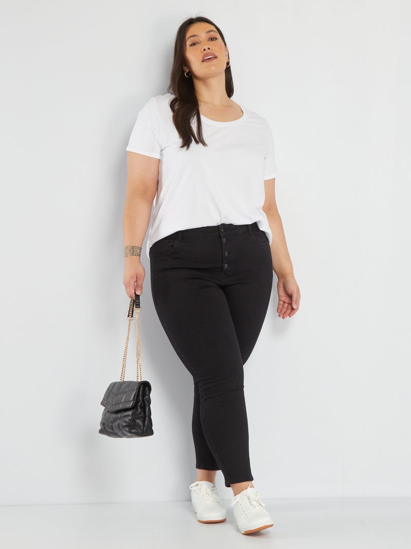 Jean skinny / coupe très ajustée  - L28 Noir - Kiabi