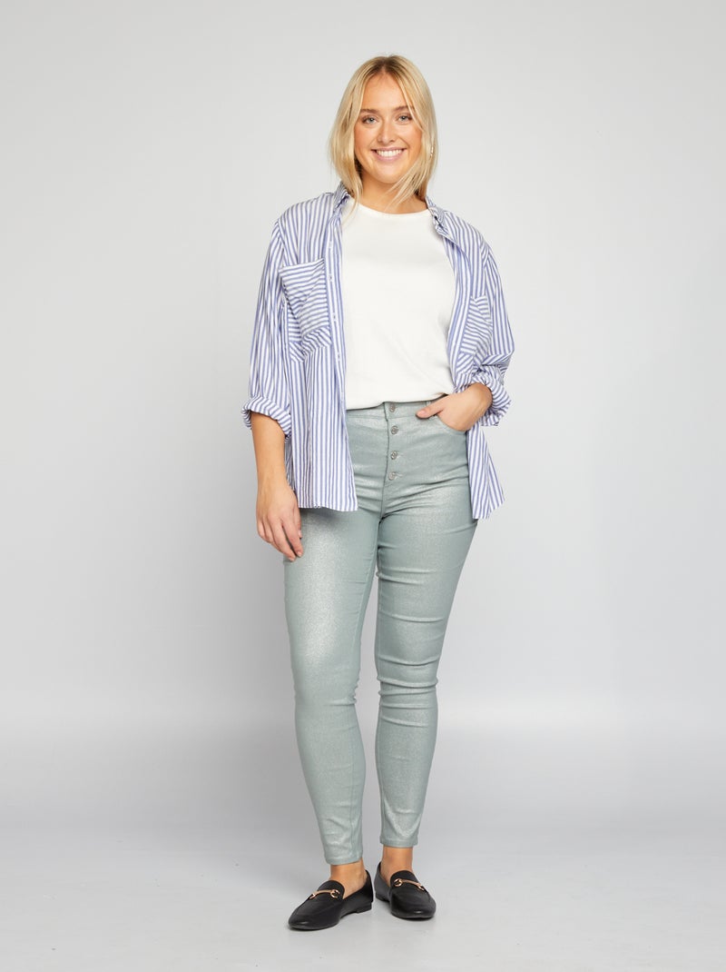 Jean skinny / coupe très ajustée Gris - Kiabi