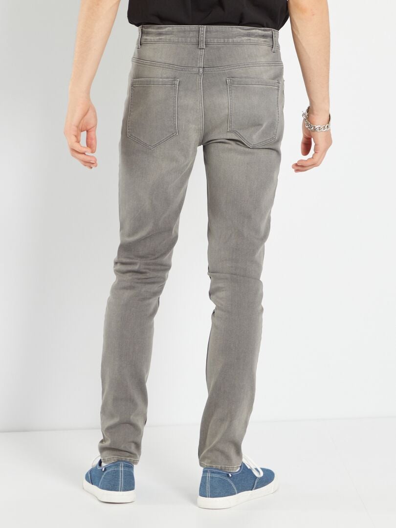 Jean skinny denim stretch Gris - Kiabi