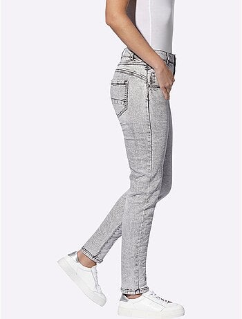 Jean skinny effet délavé moderne - taille standard - helline