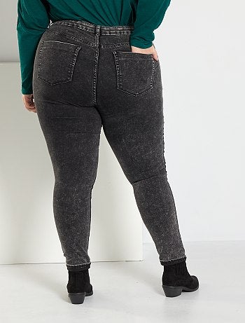 Jean skinny en denim stretch taille haute - Kiabi