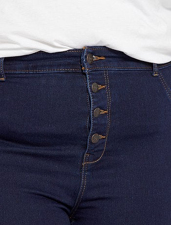 Jean skinny en denim stretch taille haute - Kiabi