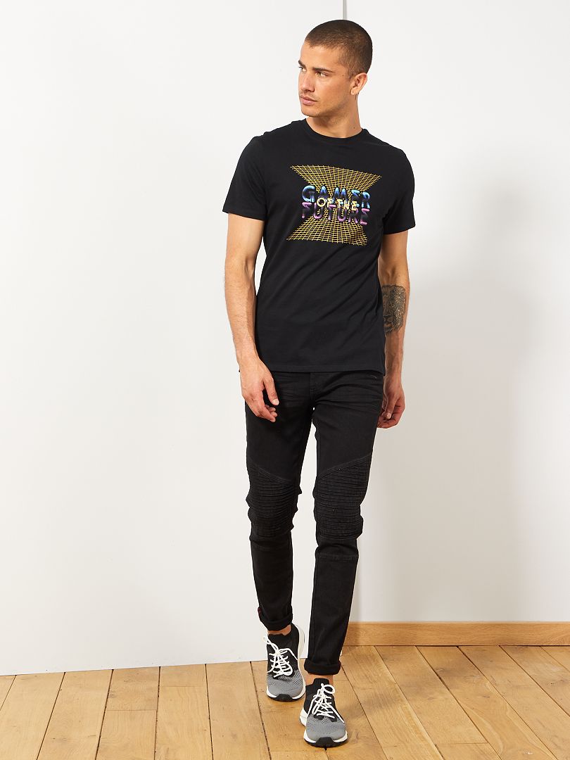 Jean Skinny ESPRIT Violet Taille 27/30 - Coupe Tendance Et Confortable