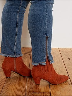 Jean skinny finition à cru - Kiabi