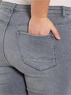Jean skinny finitions à cru - Kiabi