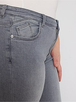 Jean skinny finitions à cru - Kiabi