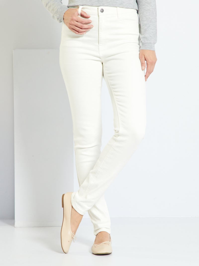 Jean skinny fit - L28 Blanc - Kiabi