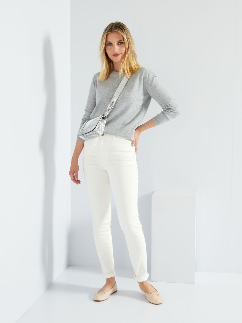 Jean skinny fit - L30 Blanc - Kiabi