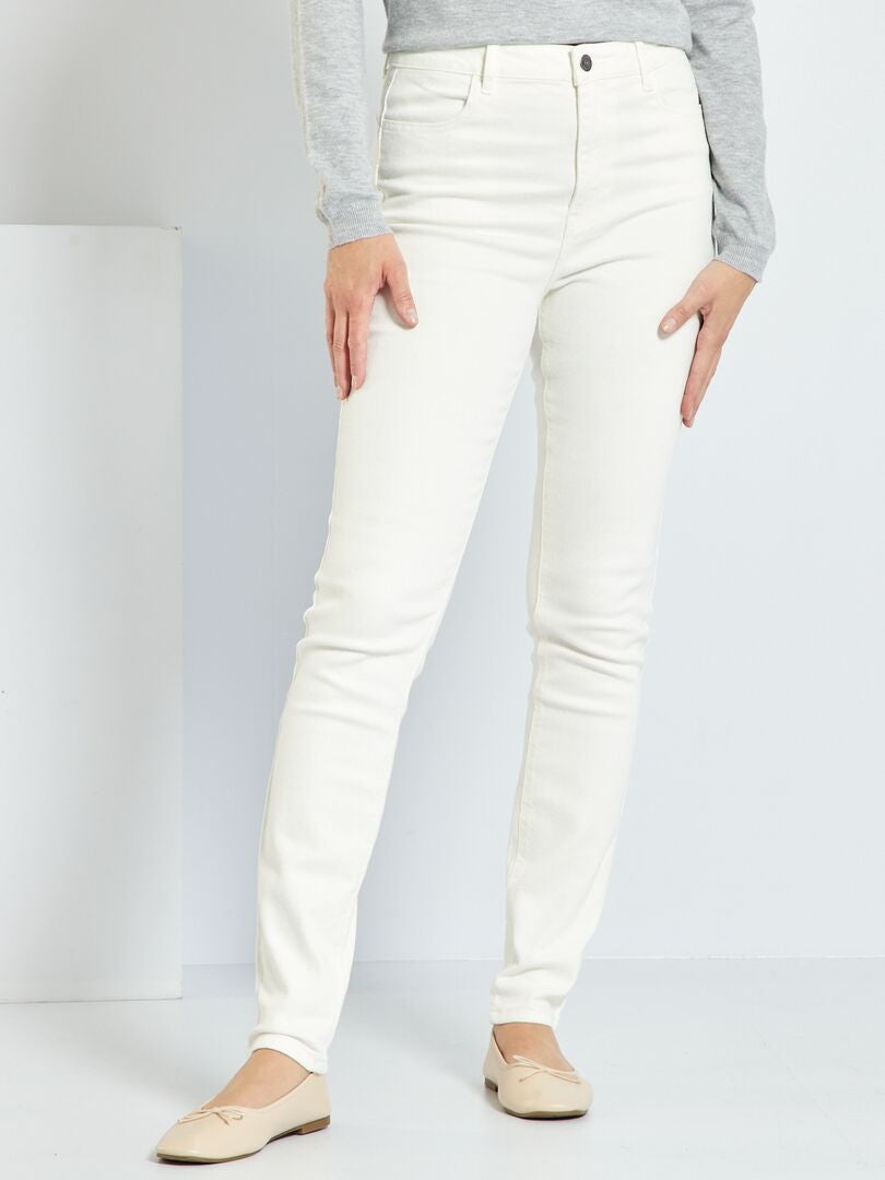 Jean skinny fit - L32 Blanc - Kiabi