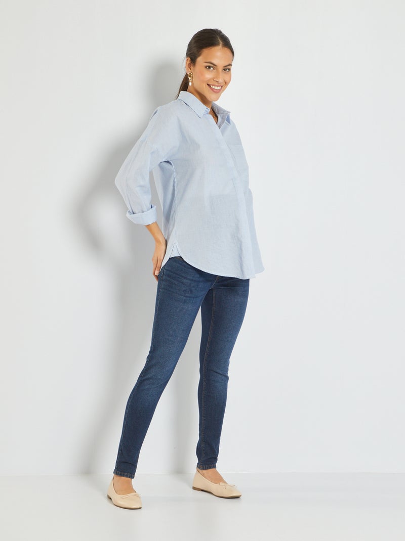 jean skinny grossesse L30 Bleu brut - Kiabi