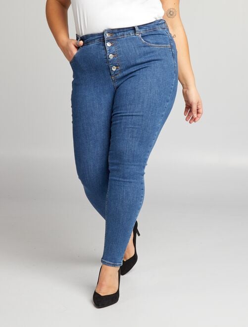 Jean mom taille haute à 5 poches - L28