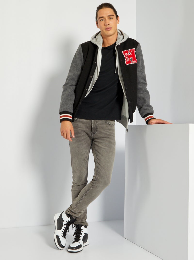 Jean skinny L30 Gris - Kiabi