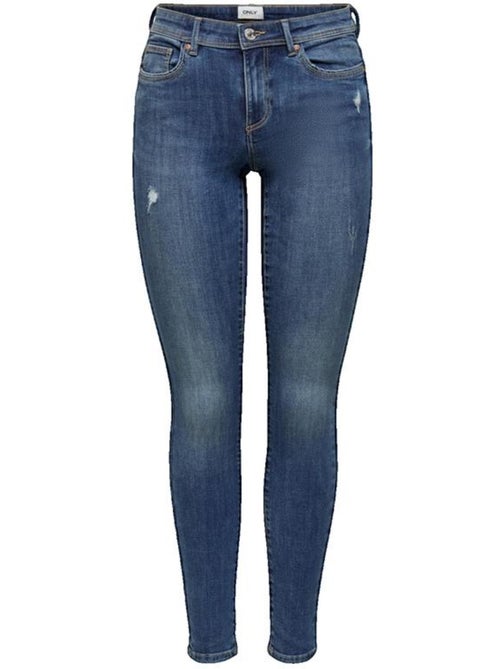 Jean skinny ONLWAUW MID BJ114-3 NOOS en coton Only - Kiabi