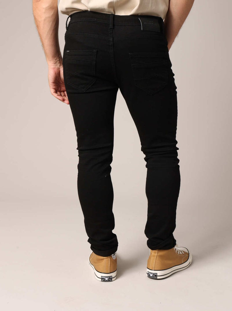 Jean skinny pour homme en coton stretch 'Deeluxe' Noir - Kiabi