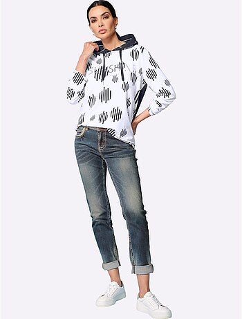 Jean skinny power-mesh intégré pour une jolie silhouette - taille standard - helline